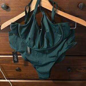 CUUP Jungle Plunge and Highwaist Suit